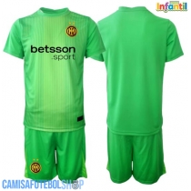 Camisa de time de futebol Inter Milan Goleiro Replicas 3º Equipamento Infantil 2025-26 Manga Curta (+ Calças curtas)